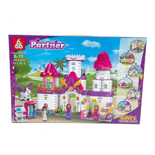 Castillo Princesas Muñecas Friends 813 Fichas Caja Grande