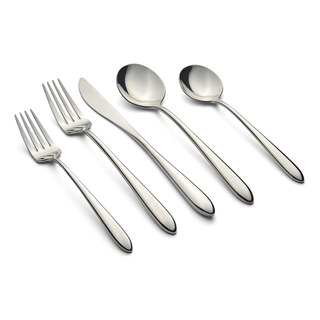 Set De Cubiertos De 20 Piezas En Plateado Para 4 Personas Set De Cubiertos De 20 Piezas En Plateado Para 4 Personas