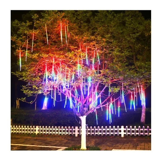 Guirnalda Lluvia Meteoro Multicolor Luces Led