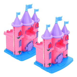 2 Piezas De Juguete De Plástico Con Forma De Castillo Para N 2 Piezas De Juguete De Plástico Con Forma De Castillo Para N