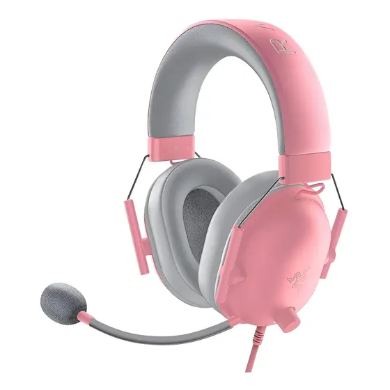Audífonos Gamer Razer Blackshark V2 X Quartz Color Rosa | Cuotas sin interés