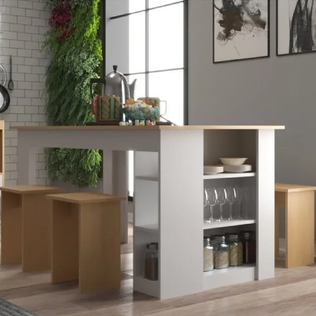 Mesa Comedor Desayunador 4 Sillas - Expansión Uy