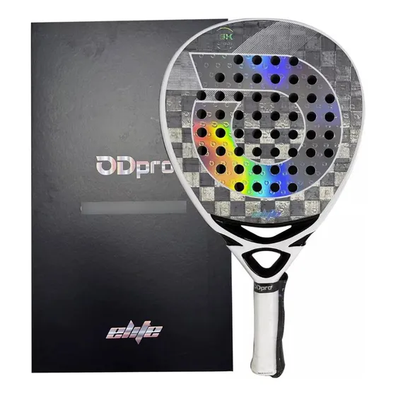 Paleta Padel  Odpro Elite White 18k Eva Soft 2025 Blanco
