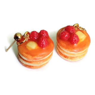 Aretes Hot Cakes Mini Regalo Amor 14 Feb Arcilla Chapa Oro Aretes Hot Cakes Mini Regalo Amor 14 Feb Arcilla Chapa Oro