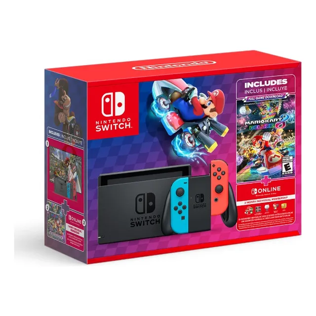 Consola Nintendo Switch Neon + Mk8 (digital)