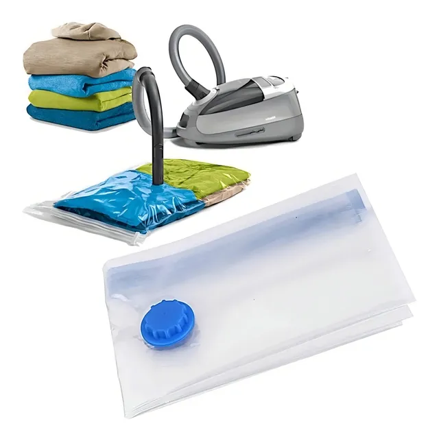 Set X 6 Bolsa Para Guardar Ropa Al Vacio 60x80 Cm