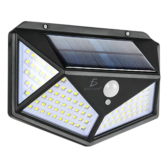 Luz Led Exteriores Recargable Energia Solar Sensor Color Negro 5V