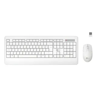 Kit Teclado E Mouse Sem Fio Lecoo Kw202 Abnt2 Branco Kit Teclado E Mouse Sem Fio Lecoo Kw202 Abnt2 Branco