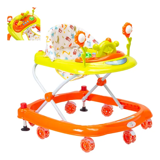 Andadera Para Bebé Interactiva Starkids W-103 Musical Color Naranja