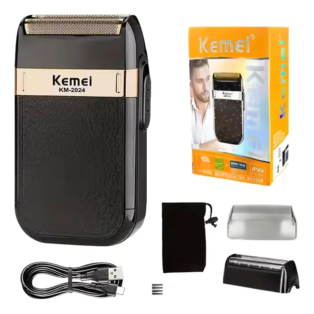 Maquina De Afeitar Cabello Shaver Kemei Km-2024 Inalambrica