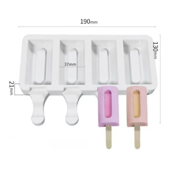 Molde De Paletas Mod Mini Magnum Con Cavidad Interna  Pastel
