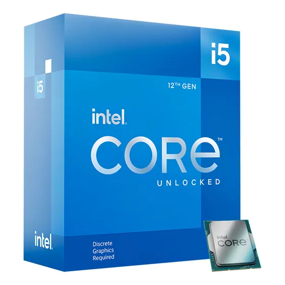 Processador gamer Intel Core i5-12600KF BX8071512600KF de 10 núcleos e 4.9GHz de frequência