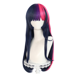 Peluca Larga Lisa Azul Twilight Sparkle Para Cosplay Peluca Larga Lisa Azul Twilight Sparkle Para Cosplay