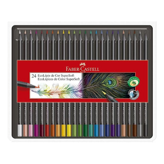 Kit Lápis De Cor Fabercastell Super Soft + Metallic + Pastel Kit Lápis De Cor Fabercastell Super Soft + Metallic + Pastel