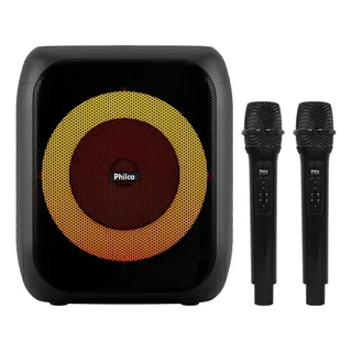 Caixa de Som Amplificada Philco Extreme Bluetooth 5.3 480W 2 Microfones TWS Flash Light Bateria Recarregável PCX4801