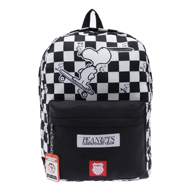 Mochila Casual K-swiss Snoopy Skate Negro/blanco Estampado