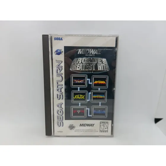 Arcades Greatest Hits Game Midway Sega Saturn Original