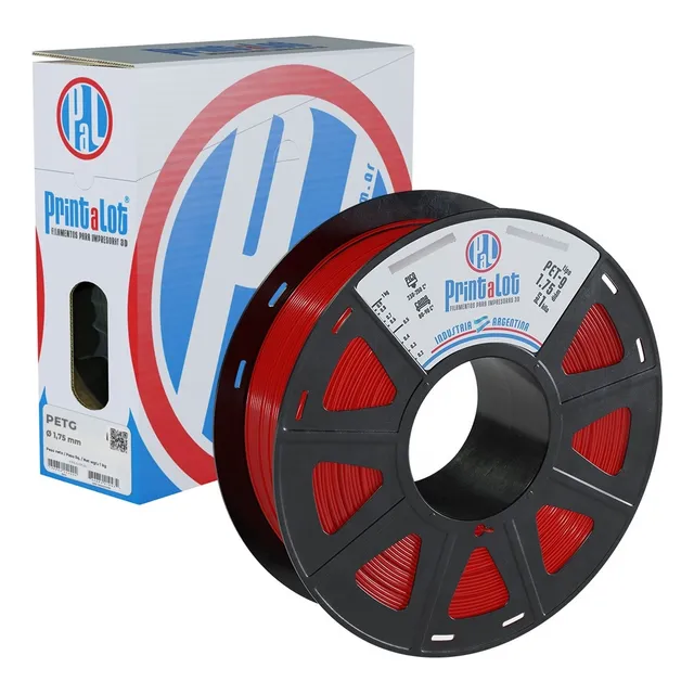 Filamento Para Impresoras 3d Petg X 1kg Full :: Printalot Color Rojo traslúcido Ø 1,75 mm