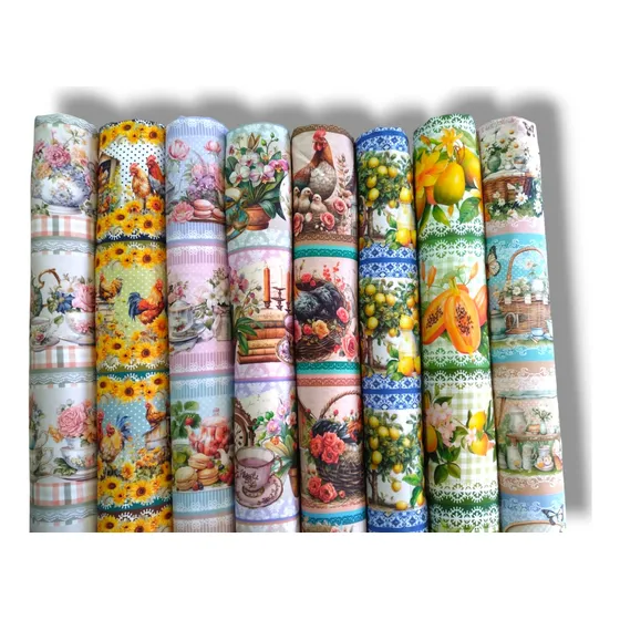 Tricoline Digital Barrados Diversas Opções (55cm X 1,50cm)