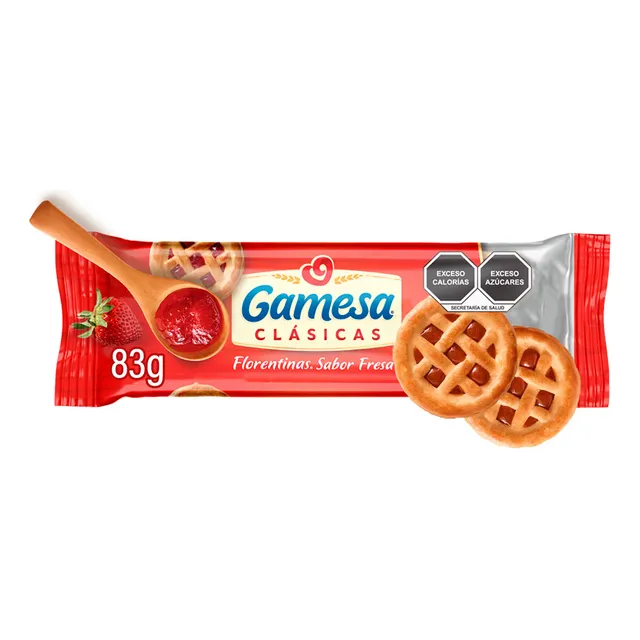 Gamesa Galletas De Fresa Clásicas Florentinas