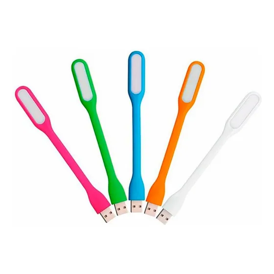 Set X 10 Led Lampara Computadora Portatil Flexible Usb