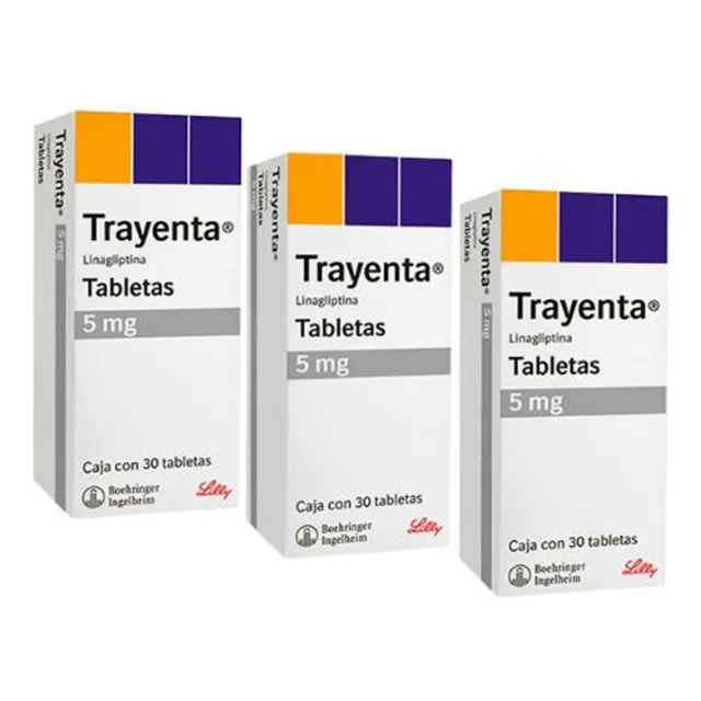 Trayenta 5mg Linagliptina Con 30 Tabletas Pack 3 Piezas