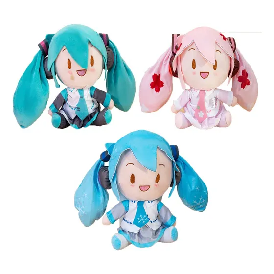 3pcs Muñeca De Peluche Hatsune Miku Preciality