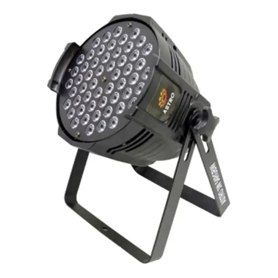 Refletor Optpar 54 Leds Par 64 Strobo 3w Dmx Para Dj E Festa