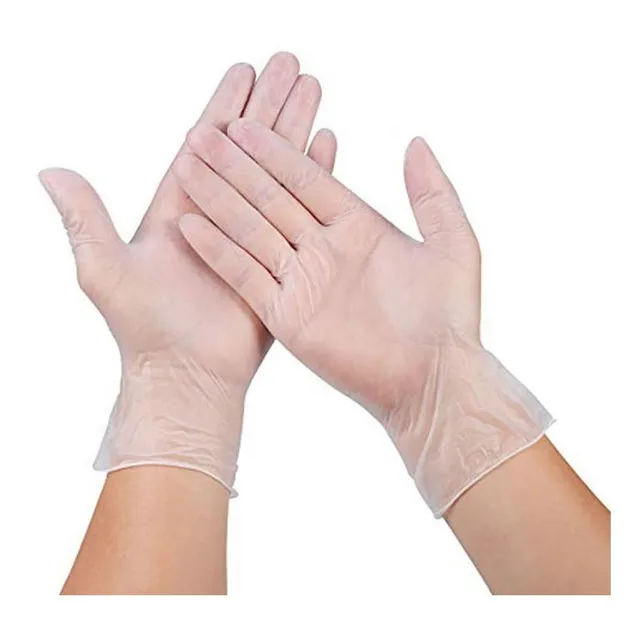 Guantes Descartables Vinilo X 100 Unidades