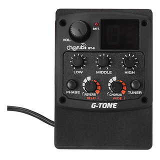 Captador De Pré-amplificador G-tone Gt-6 Com Equalizador E E Captador De Pré-amplificador G-tone Gt-6 Com Equalizador E E