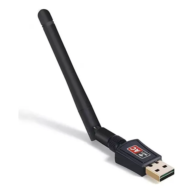 Tarjeta De Red Usb Dual Band 2g / 5g Wifi 600 Mbps C/ Antena