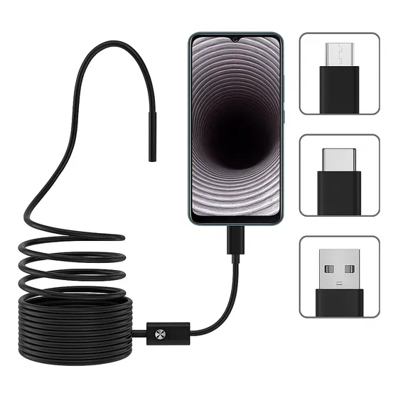 Cámara Endoscopio 10 Mts Boroscopio Espía  Celular Microusb