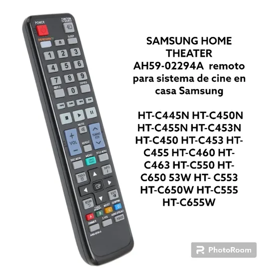 Control Remoto Samsung Para Sistema De Teatro En Casa