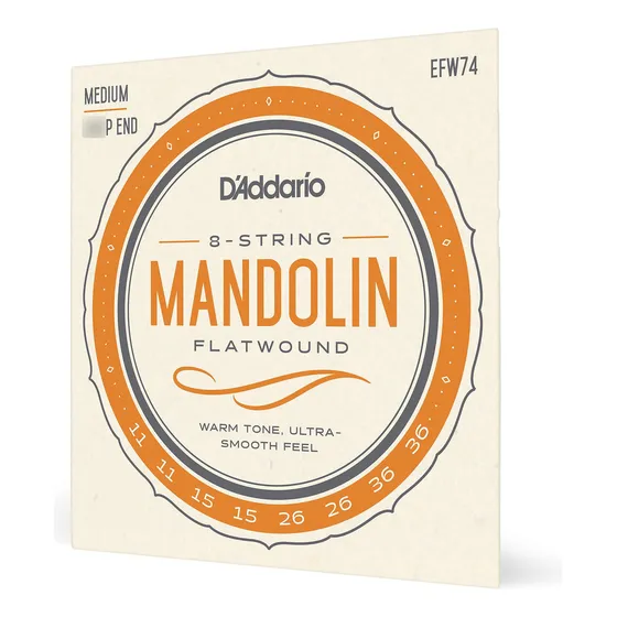Cuerdas De Mandolina Plana Bronce Fosforoso Medianas 11-36