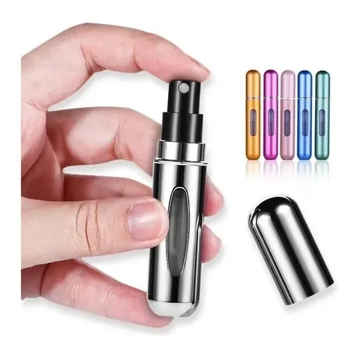 Mini botella de perfume recargable, 5 ml, soporte para perfume, 3 unidades
