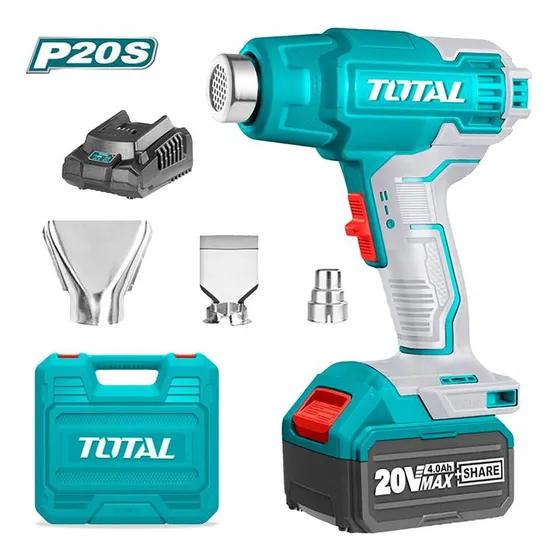 Pistola Calor Inalambrica 20v Incluye 3 Voquillas Bateria Y