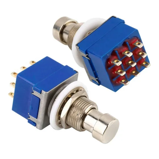 Chave 3pdt True Bypass 9 Terminais Para Pedais
