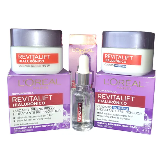 Pack L'oréal Revitalift Hialurónico Día+noche Todo Tipo De Piel Día/noche