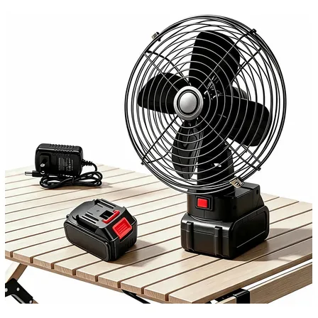 Metal Ventilador Portatil Recarregável Bateria Tufão Vento