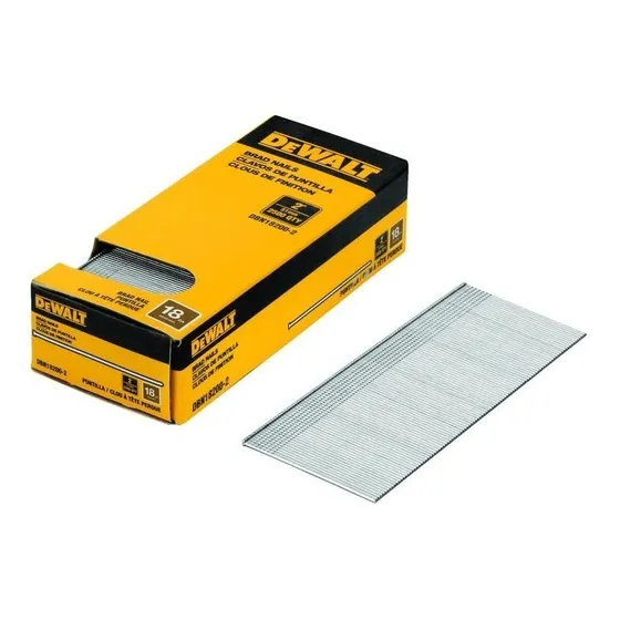  Clavos De Metal Dewalt 2 PuLG. X Calibre 18 (2500 Pzs)