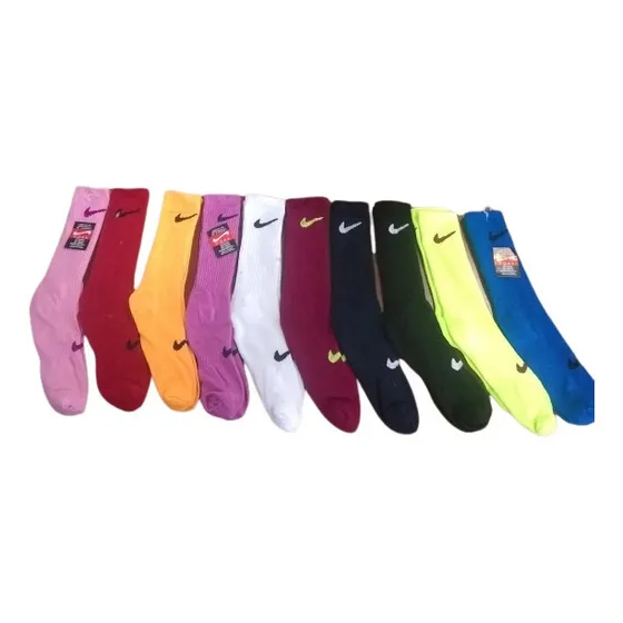 Docena D Medias Deportivas Largas Colores Surtidos Logo Nike