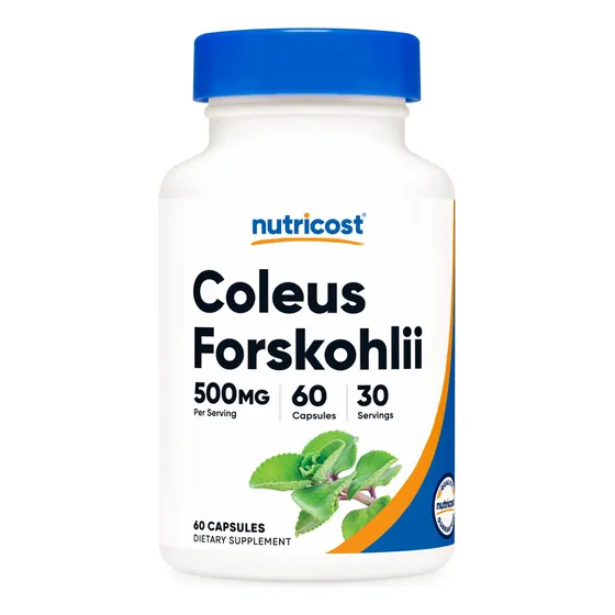 Suplemento Nutricost Coleus Forskohlii 500 Mg 60 Cápsulas