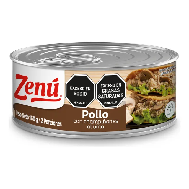 Pollo Zenú Con Champiñones Al Vino X 160 - g a $99