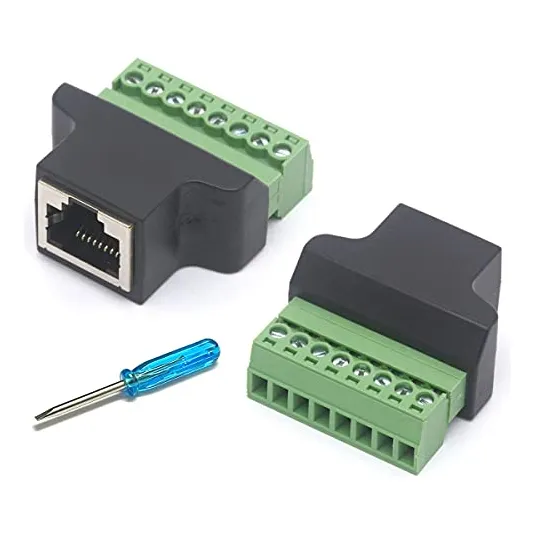 Conector De Terminal De Tornillo Glyong Ethernet Rj45 Hembra