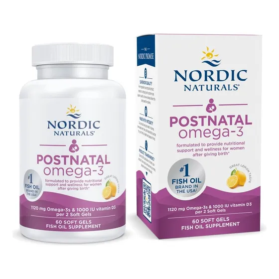 Suplemento Nordic Naturals Postnatal Omega-3 60 Cápsulas Bla
