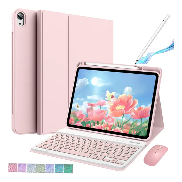 Funda Teclado Español +mouse+lápiz Para iPad 10a 10.9''a2696