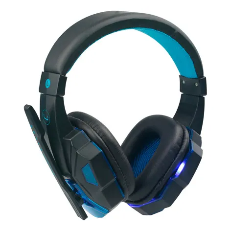 Audifonos Gaming Con Microfono Usb Luces Azules Marca Unno