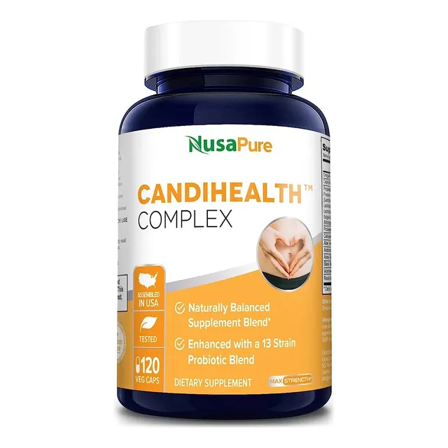 Nusapure Candihealth Complex Candida Max Potencia X 120 Caps Sabor Sin Sabor