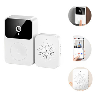Campainha C/ Câmera Wifi S Fio Inteligente Interfone C Áudio Campainha C/ Câmera Wifi S Fio Inteligente Interfone C Áudio