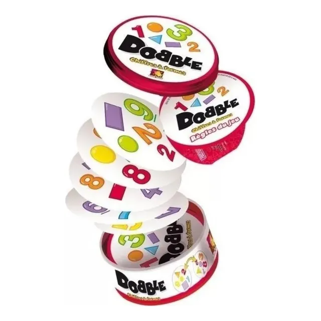 Juego De Mesa Dobble Carta Spot It Diseño Números Letra Caja